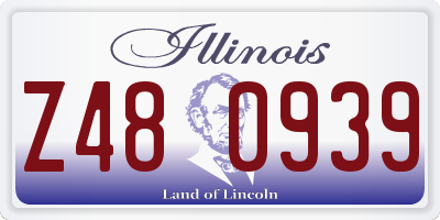 IL license plate Z480939