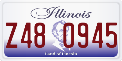 IL license plate Z480945