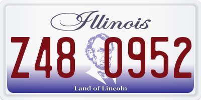IL license plate Z480952
