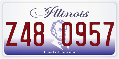 IL license plate Z480957