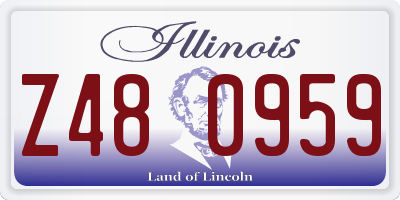 IL license plate Z480959