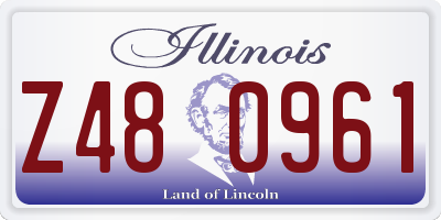 IL license plate Z480961
