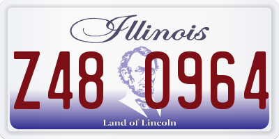 IL license plate Z480964