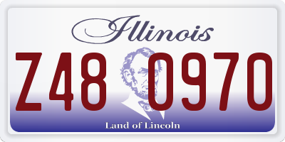 IL license plate Z480970