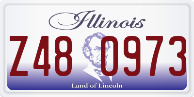 IL license plate Z480973