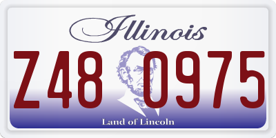 IL license plate Z480975