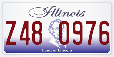 IL license plate Z480976