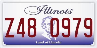 IL license plate Z480979