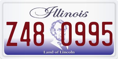 IL license plate Z480995
