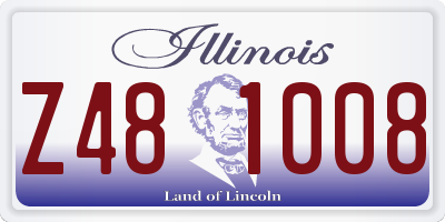 IL license plate Z481008