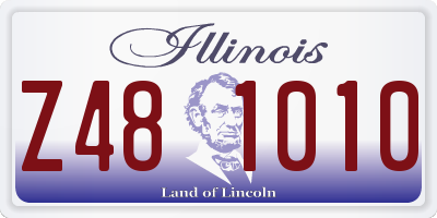IL license plate Z481010