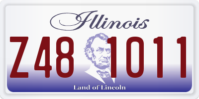 IL license plate Z481011