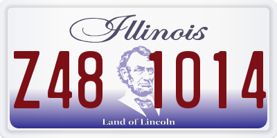 IL license plate Z481014
