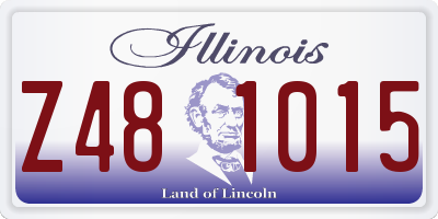 IL license plate Z481015