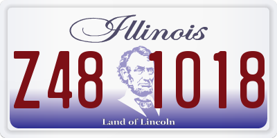 IL license plate Z481018