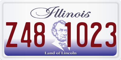 IL license plate Z481023