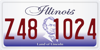 IL license plate Z481024