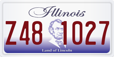 IL license plate Z481027