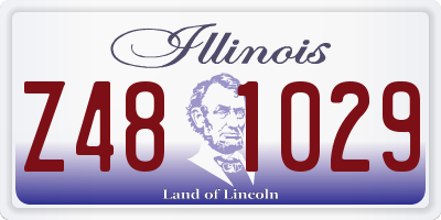 IL license plate Z481029