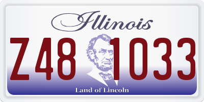 IL license plate Z481033