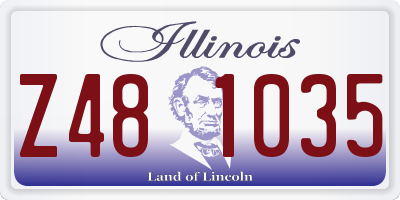 IL license plate Z481035