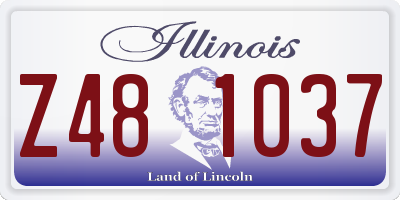 IL license plate Z481037