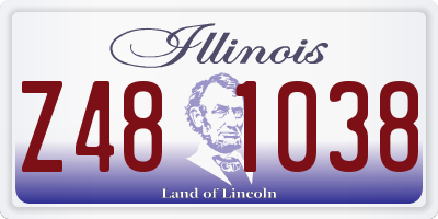 IL license plate Z481038