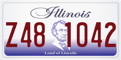 IL license plate Z481042