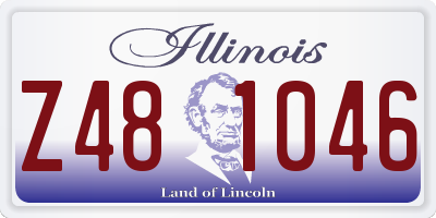 IL license plate Z481046