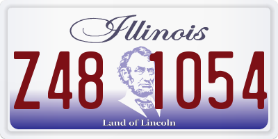 IL license plate Z481054
