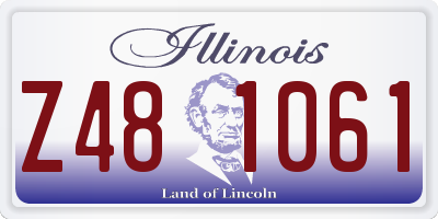 IL license plate Z481061