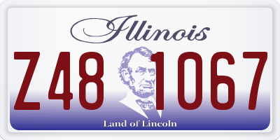 IL license plate Z481067
