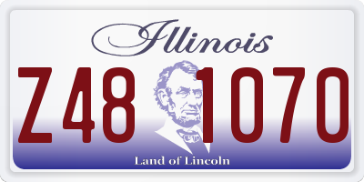 IL license plate Z481070
