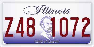 IL license plate Z481072