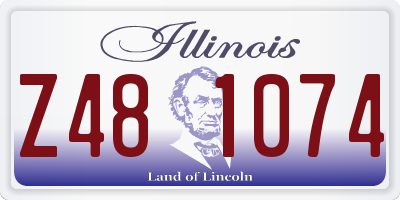 IL license plate Z481074