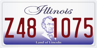 IL license plate Z481075