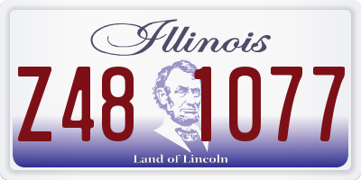 IL license plate Z481077