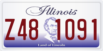 IL license plate Z481091