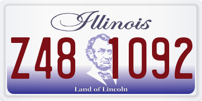 IL license plate Z481092