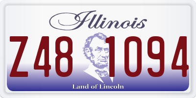 IL license plate Z481094