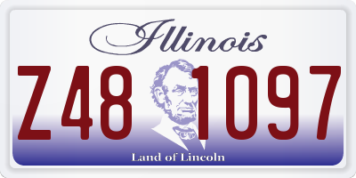 IL license plate Z481097