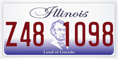 IL license plate Z481098
