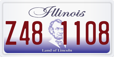 IL license plate Z481108