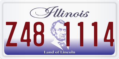 IL license plate Z481114