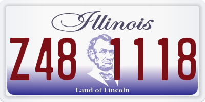 IL license plate Z481118