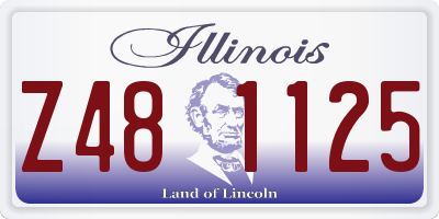 IL license plate Z481125