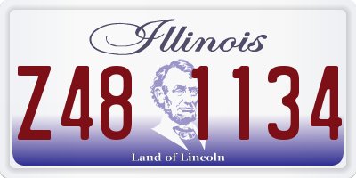 IL license plate Z481134
