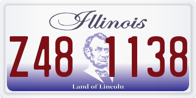 IL license plate Z481138