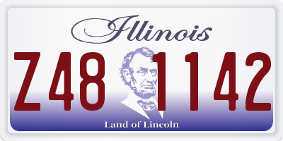 IL license plate Z481142