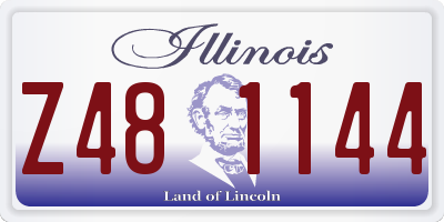 IL license plate Z481144